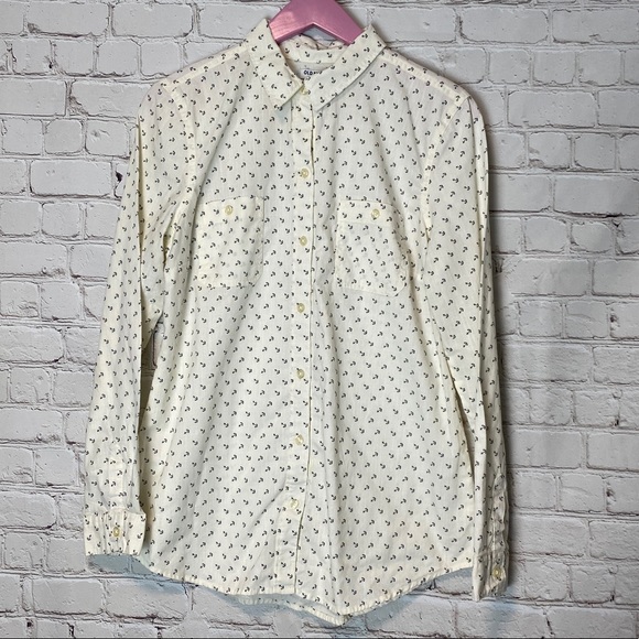 NWOT Old Navy Anchor Print Button Down - Picture 3 of 8